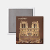 Aimant zFR061 NOTRE DAME Paris, France, Fridge (Recto/Verso)