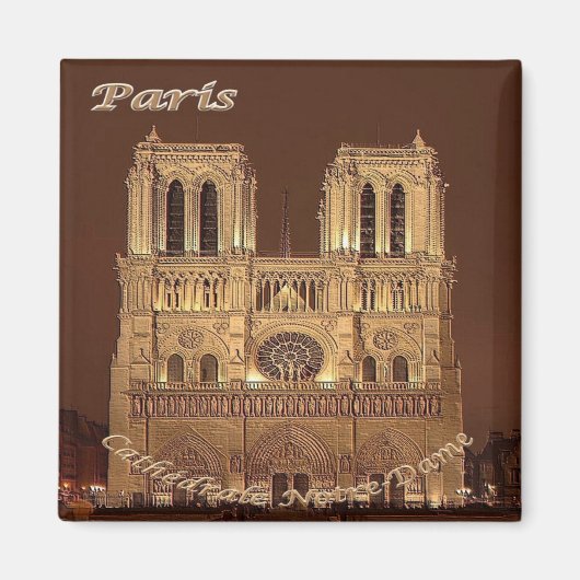 Aimant zFR061 NOTRE DAME Paris, France, Fridge (Devant)