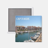 Aimant zFR103 CASQUETTE D'AGDE Côte d'Azur, France, Fridg (Recto/Verso)