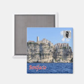 Aimant zFR124 BONIFACIO panorama, Corse, Frigo (Recto/Verso)