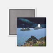 Aimant zFR127 AJACCIO panorama, Corse, Frigo (Recto/Verso)