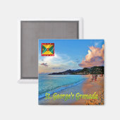 Aimant zGD007 SAINT GEORGE, Grand Ans, Grenade, Frigo (Recto/Verso)