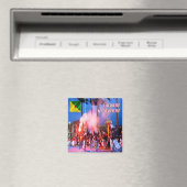 Aimant zGF003 CAYENNE, Guyane française, Carnaval, Frigo (In Situ (Lave-vaisselle))