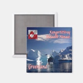 Aimant zGL006 SCORESBY SUND, Iceberg, Groenland, Fridge (Recto/Verso)