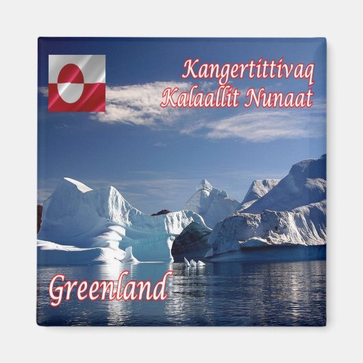 Aimant zGL006 SCORESBY SUND, Iceberg, Groenland, Fridge (Devant)