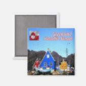 Aimant zGL008 KALAALLIT NUNAAT, Groenland, Frigo (Recto/Verso)