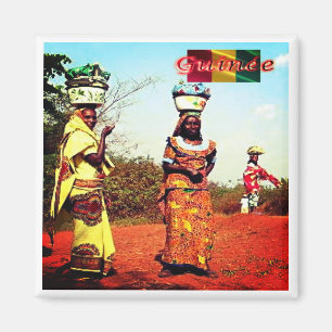 Aimant zGN007 GUINÉE, Femmes Fule, Afrique, Réfrigérateur