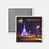 Aimant zGQ003 BATA, Afrique, Freedom Tower, Réfrigérateur (Recto/Verso)