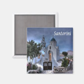 Aimant zGR034 SANTORINI, Grèce, Fridge (Recto/Verso)