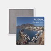 Aimant zGR059 HERSONISSOS Grèce, Frigo (Recto/Verso)