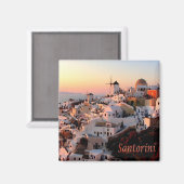 Aimant zGR077 SANTORINI - Oia Sunset - Grèce - Frigo (Recto/Verso)