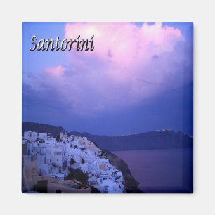 Aimant zGR079 SANTORINI, Oia Sunset, Grèce, Frigo