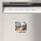 Aimant zGR087 SANTORINI I Love, Grèce, Fridge (In Situ (Lave-vaisselle))
