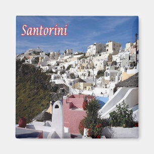 Aimant zGR089 SANTORINI Firostefani, Grèce, Fridge