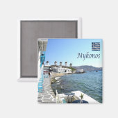 Aimant zGR108 MYKONOS - Petite Venise - Grèce - Réfrigéra (Recto/Verso)