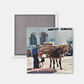 Aimant zGR119 MYKONOS Donkey, Grèce, Frigo (Recto/Verso)