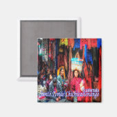 Aimant zGT006 CHICHICASTENANGO, Guatemala, Marché, Réfrig (Recto/Verso)