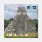 Aimant zGT010 TIKAL N.P. Temple I, Guatemala, Frigo (Devant)