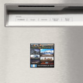 Aimant zGT023 GUATEMALA City, Mosaic, Amérique, Réfrigéra (In Situ (Lave-vaisselle))