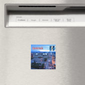 Aimant zGT024 GUATEMALA City, Central Park, coucher du so (In Situ (Lave-vaisselle))