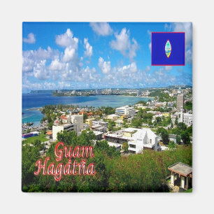 Aimant zGU002 HAGATNA, GUAM, Panorama, Océanie, Réfrigéra