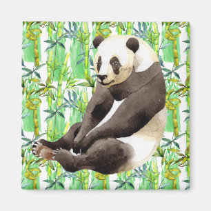 Aimant Zhen Zhen le panda sur bambou 