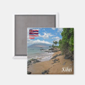 Aimant ZHI005 KIHEI, HAWAII, Panorama, Océanie, Réfrigéra (Recto/Verso)
