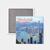 Aimant zHK017 VICTORIA PEAK Hong Kong, Asie, Fridge (Recto/Verso)