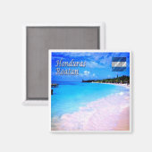 Aimant zHN008 ROATAN Bay Islands, Honduras, Fridge (Recto/Verso)