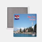 Aimant zHR013 NOVIGRAD, Croatie, Novigrad, Fridge (Recto/Verso)