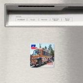 Aimant zHT005 HAÏTI, Tap Tap Transport en commun, Réfrigé (In Situ (Lave-vaisselle))