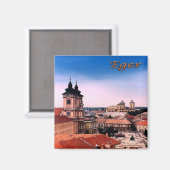 Aimant zHU007 EGER BELVAROSA, Hongrie, Fridge (Recto/Verso)