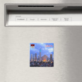 Aimant zID012 skyline JAKARTA, Indonésie, Asie, Fridge (In Situ (Lave-vaisselle))