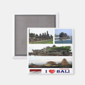 Aimant zID022 i love collage BALI, Indomesia Asia, Fridge (Recto/Verso)