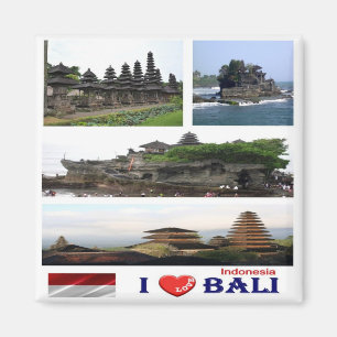Aimant zID022 i love collage BALI, Indomesia Asia, Fridge