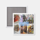 Aimant zIE015 DUBLIN Temple Bar, Northern Ireland Fridge (Recto/Verso)