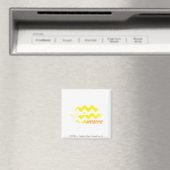 Aimant ZigZag jaune (In Situ (Lave-vaisselle))