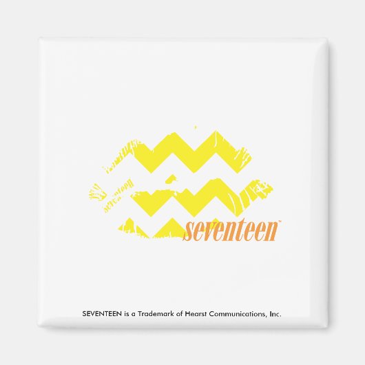 Aimant ZigZag jaune (Devant)