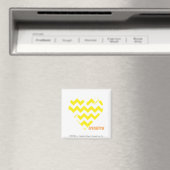 Aimant ZigZag Jaune 4 (In Situ (Lave-vaisselle))