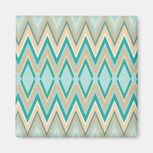 Aimant zigzag-téléphones diagonale (Devant)