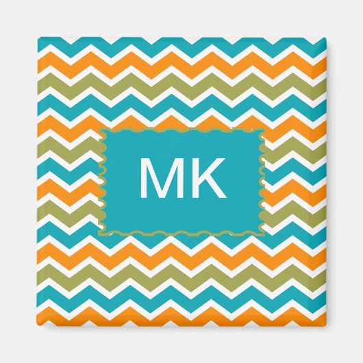 Aimant Zigzag, une tribu dynamique de Peacock (Devant)