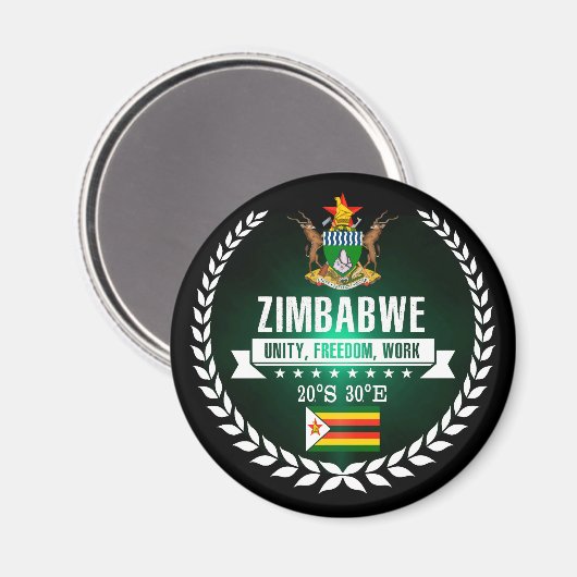 Aimant Zimbabwe (Recto/Verso)