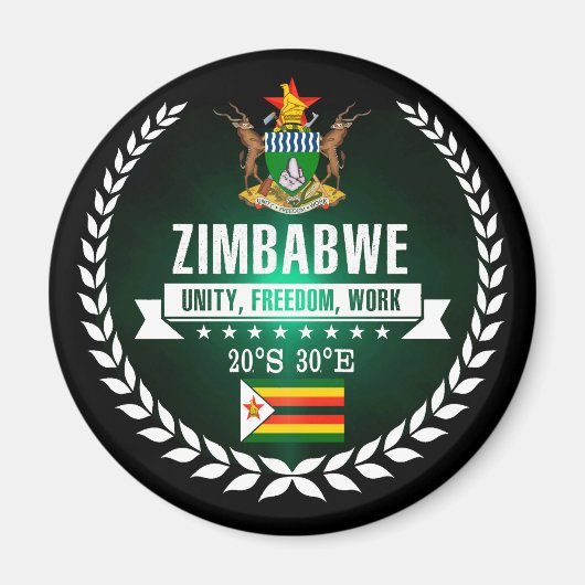 Aimant Zimbabwe (Devant)