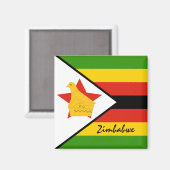 Aimant Zimbabwe flag & Africa holiday/sports (Recto/Verso)