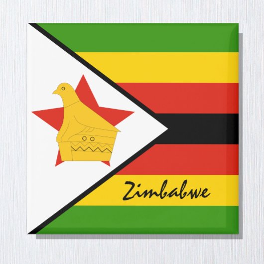 Aimant Zimbabwe flag & Africa holiday/sports