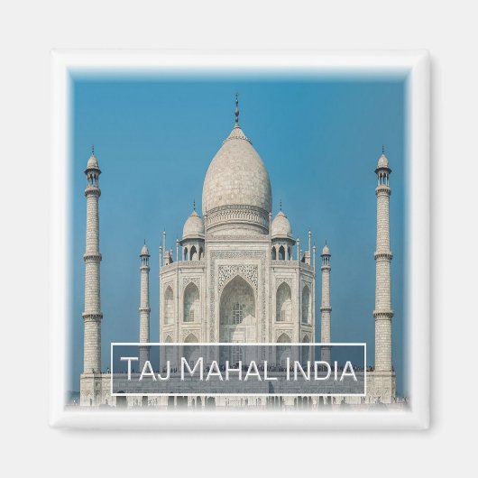 Aimant zIN009 LE TAJ MAHAL, Inde, Asie, Fridge (Devant)