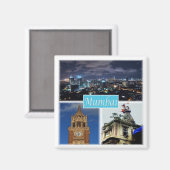 Aimant zIN015 MUMBAI BOMBAY, Inde, Asie, Fridge (Recto/Verso)