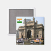 Aimant zIN025 MUMBAI, Inde, Asie, Fridge (Recto/Verso)