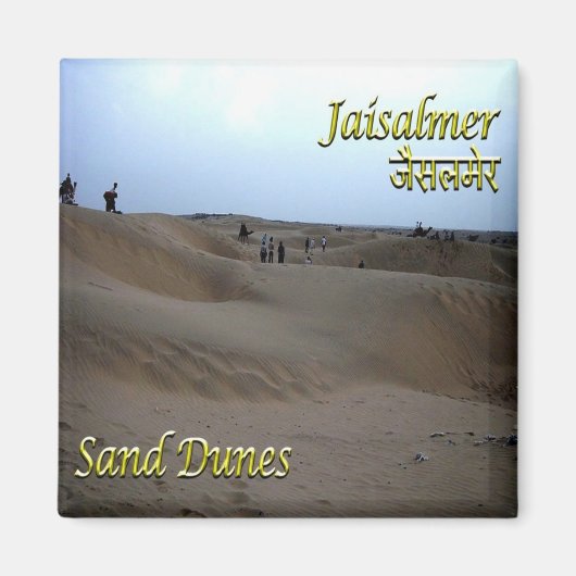 Aimant zIN028 Dunes de sable JAISALMEN, Inde, Asie, Réfri (Devant)
