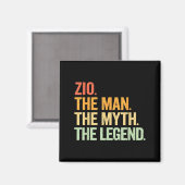 Aimant Zio Man Myth Legend Retro Artwork (Recto/Verso)